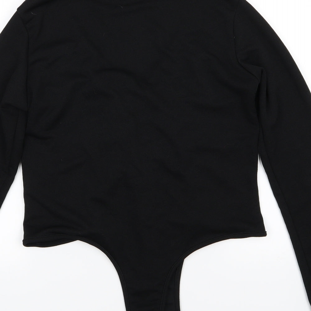 PRETTYLITTLETHING Womens Black   Basic T-Shirt Size 14  - Body suit