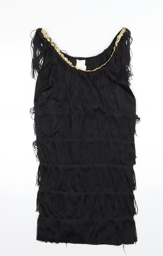 Rubie's Womens Black  Chiffon Pencil Dress  Size S