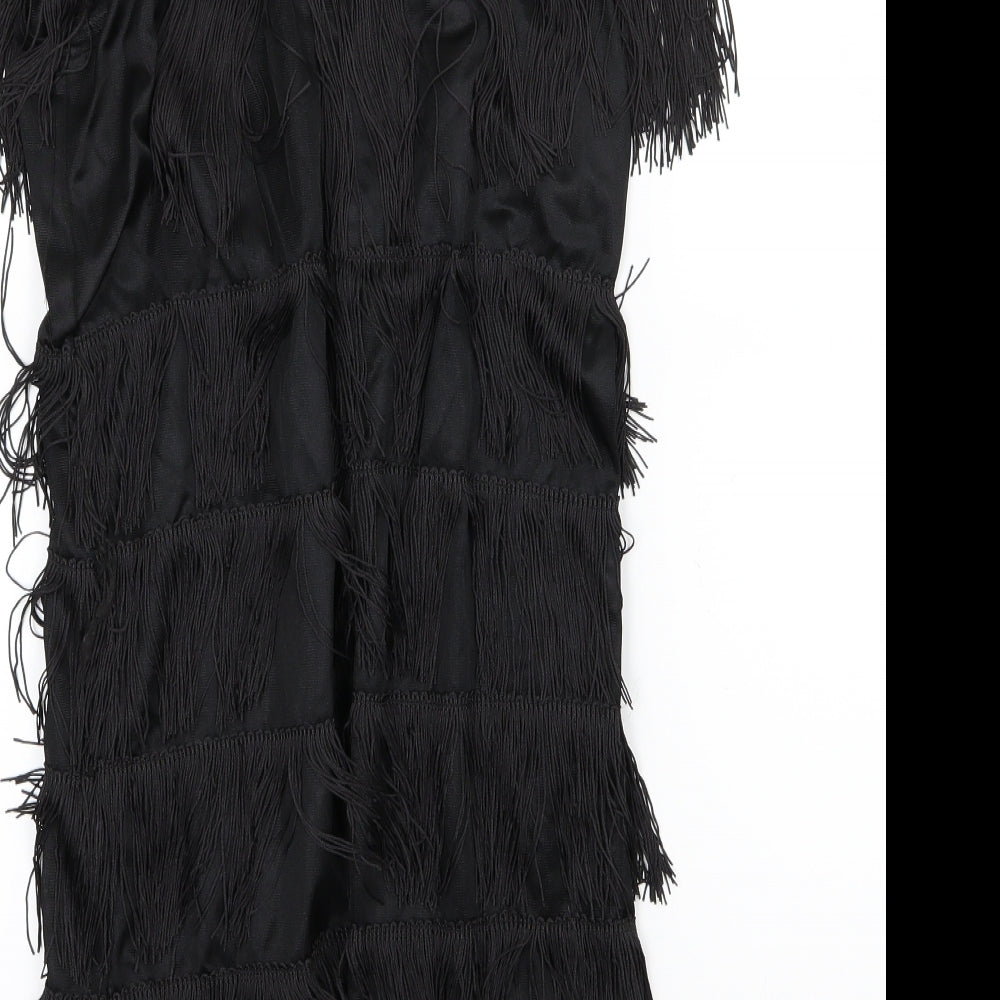 Rubie's Womens Black  Chiffon Pencil Dress  Size S