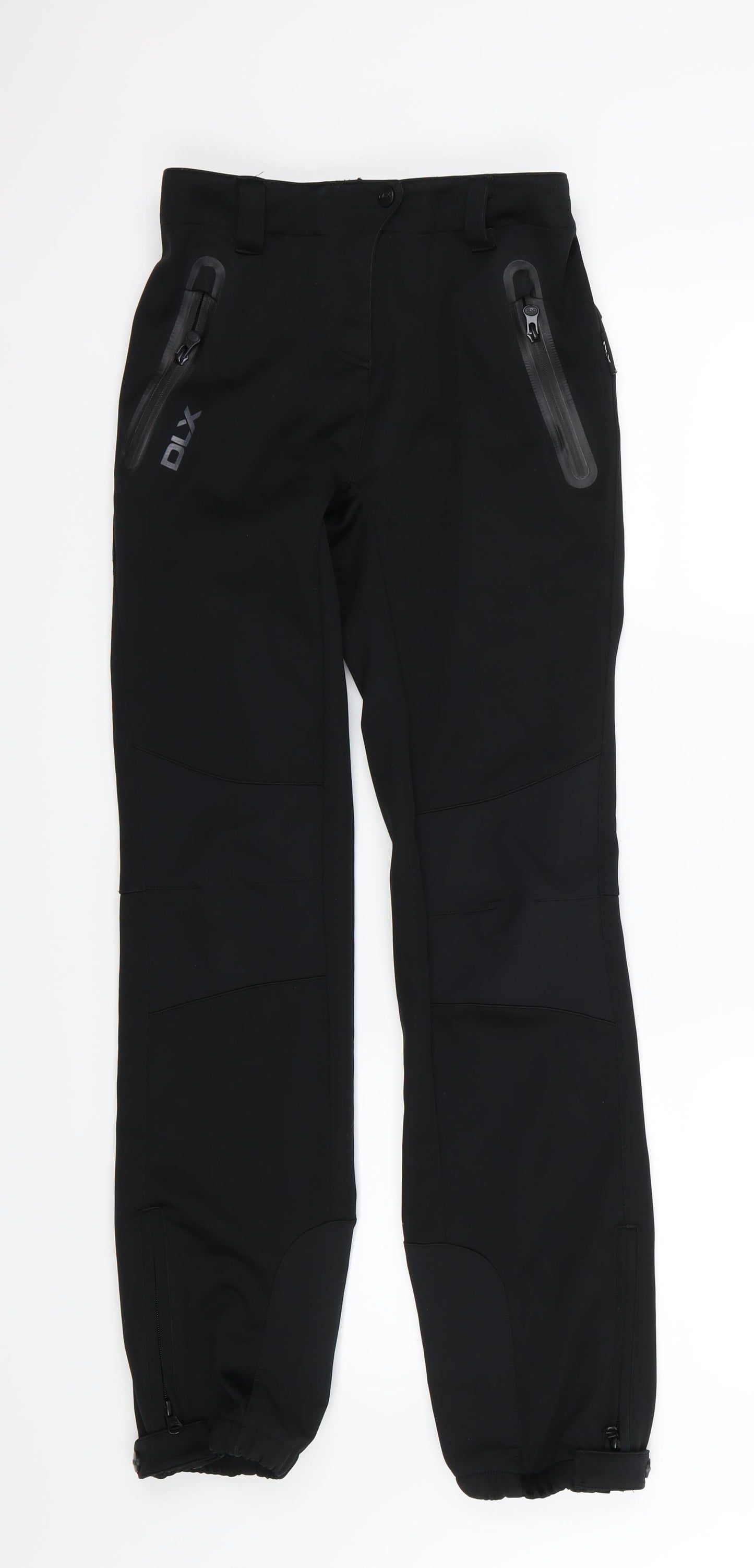 DLX Womens Black   Jogger Trousers Size 28 in L31 in