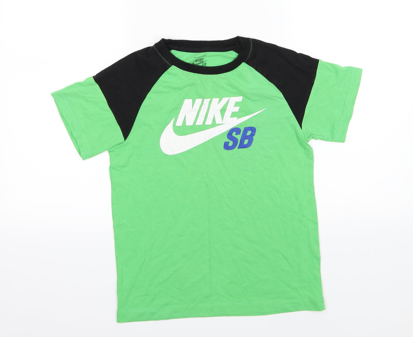 Nike Boys Green  Jersey Basic T-Shirt Size S