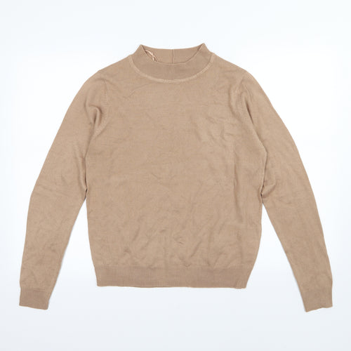 Brave Soul Womens Brown  Knit Pullover Jumper Size 12