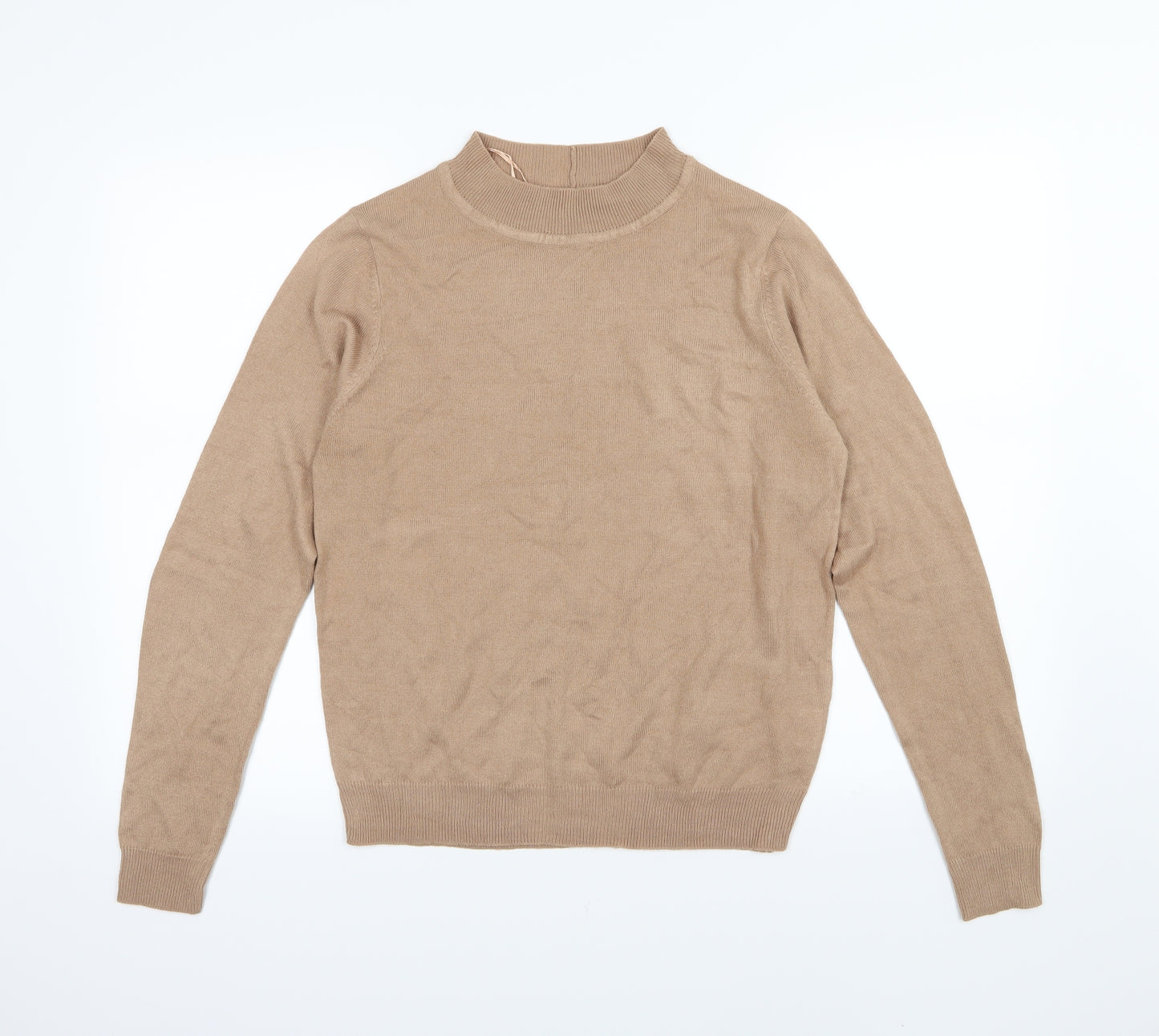 Brave Soul Womens Brown  Knit Pullover Jumper Size 12