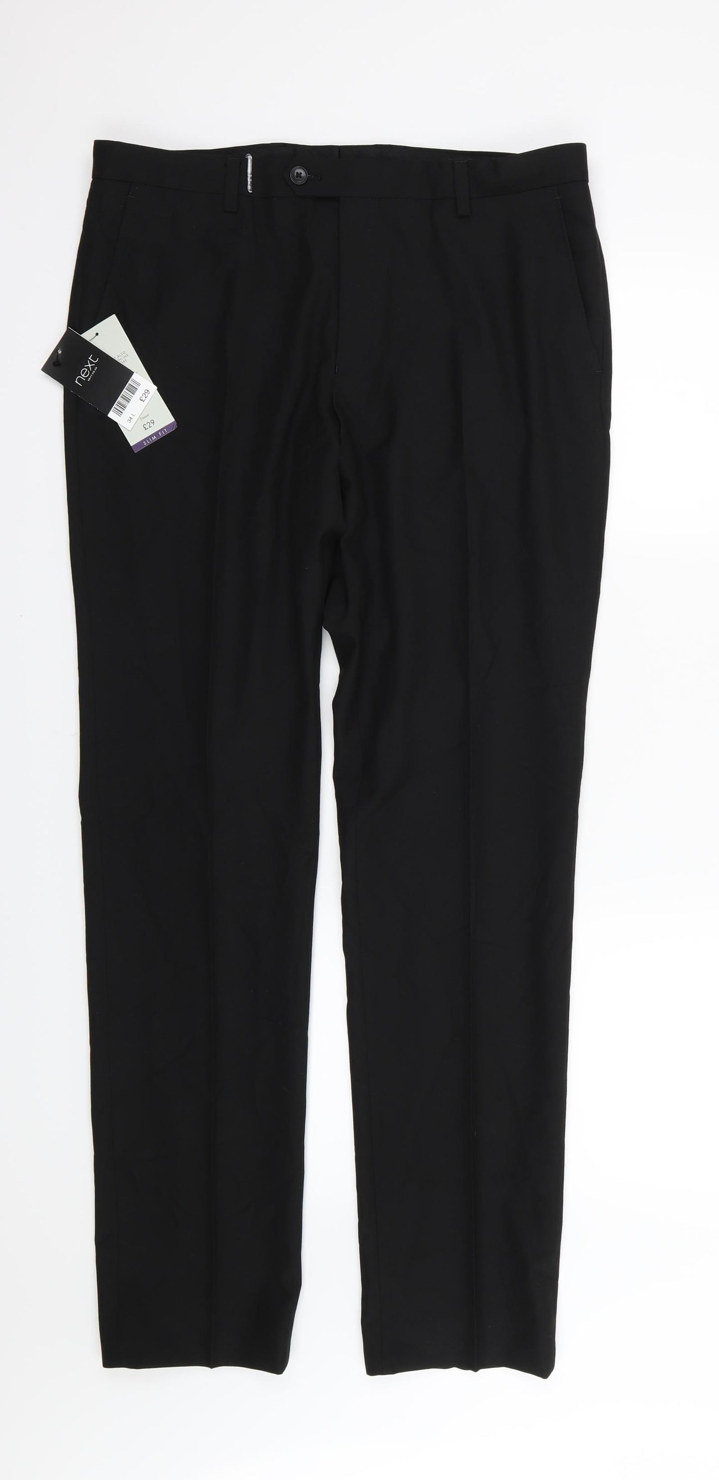 NEXT Womens Black  Rayon Trousers  Size 34 L33 in