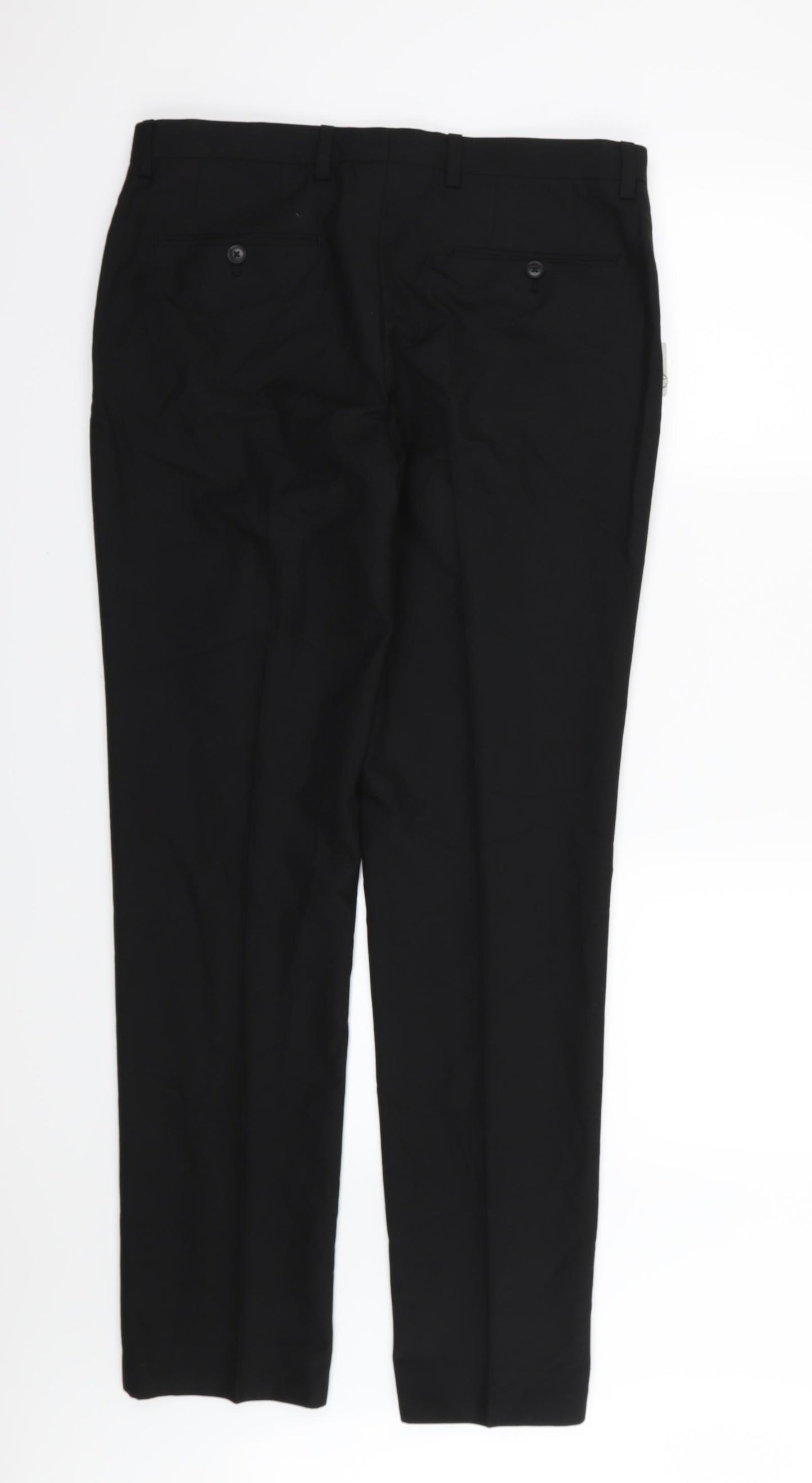 NEXT Womens Black  Rayon Trousers  Size 34 L33 in