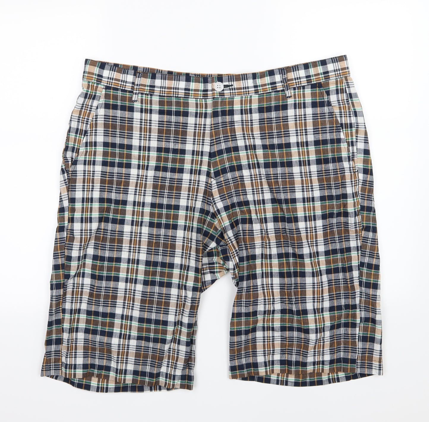 Preworn Mens Multicoloured Striped  Chino Shorts Size 38