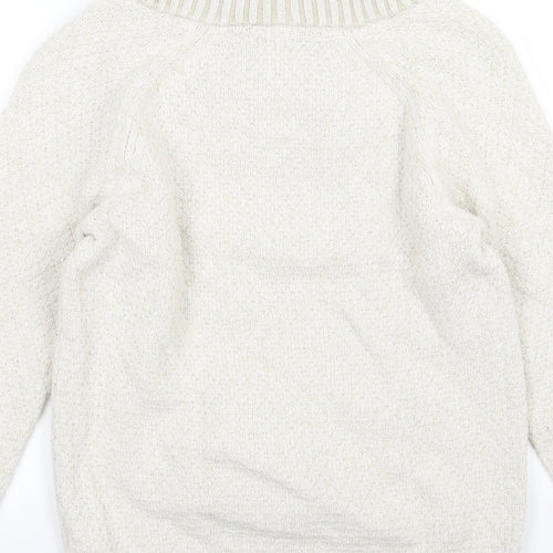 H&M Mens Beige  Knit Pullover Jumper Size S