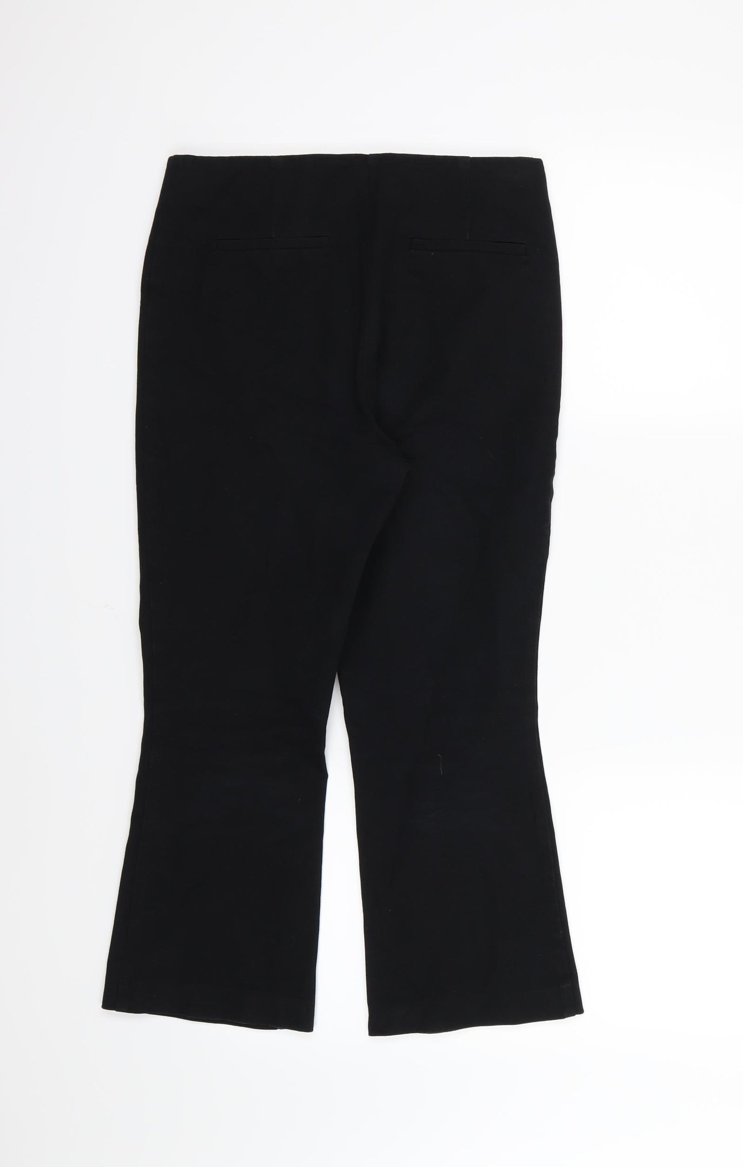 Per Una Womens Black   Cropped Trousers Size 8 L22 in