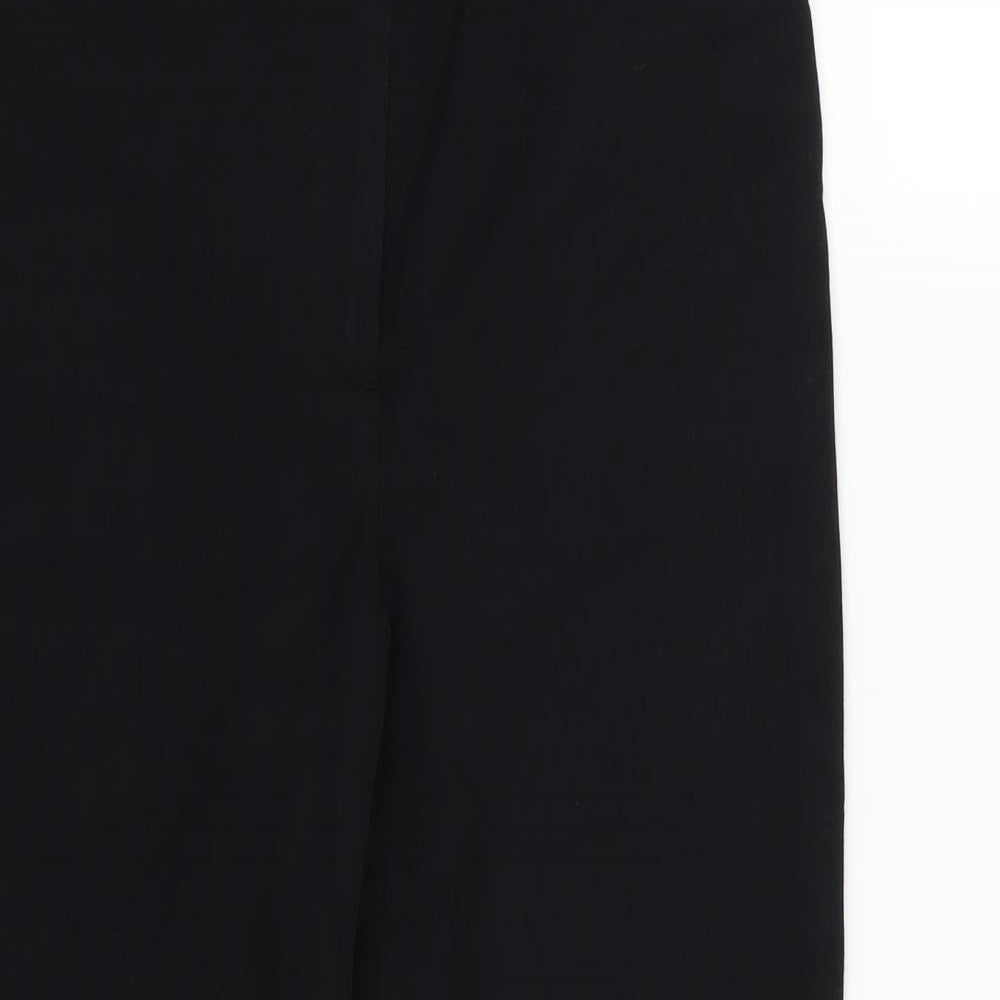 Per Una Womens Black   Cropped Trousers Size 8 L22 in
