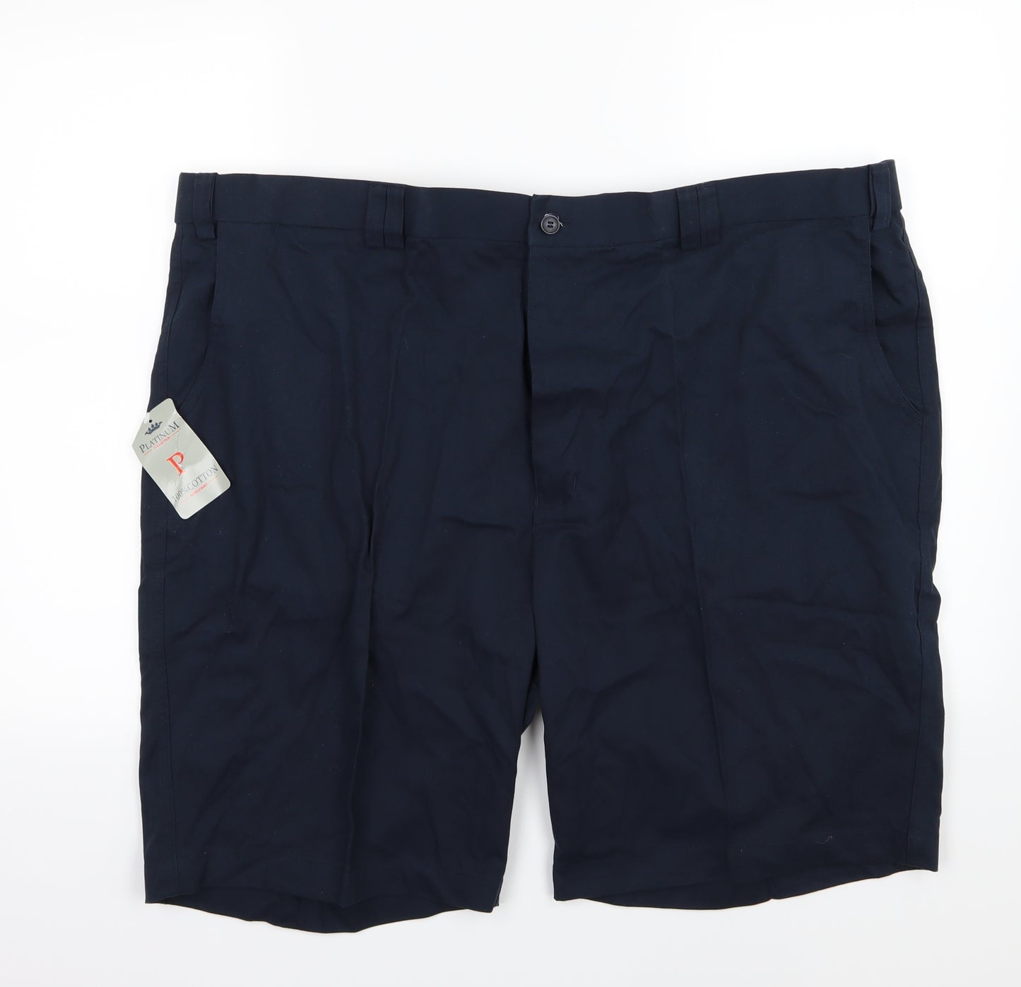 Platinum Mens Blue   Chino Shorts Size 48