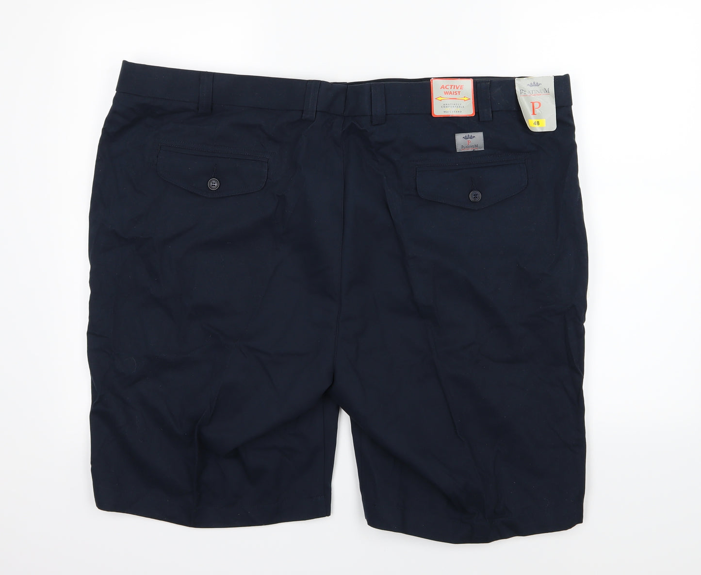 Platinum Mens Blue   Chino Shorts Size 48