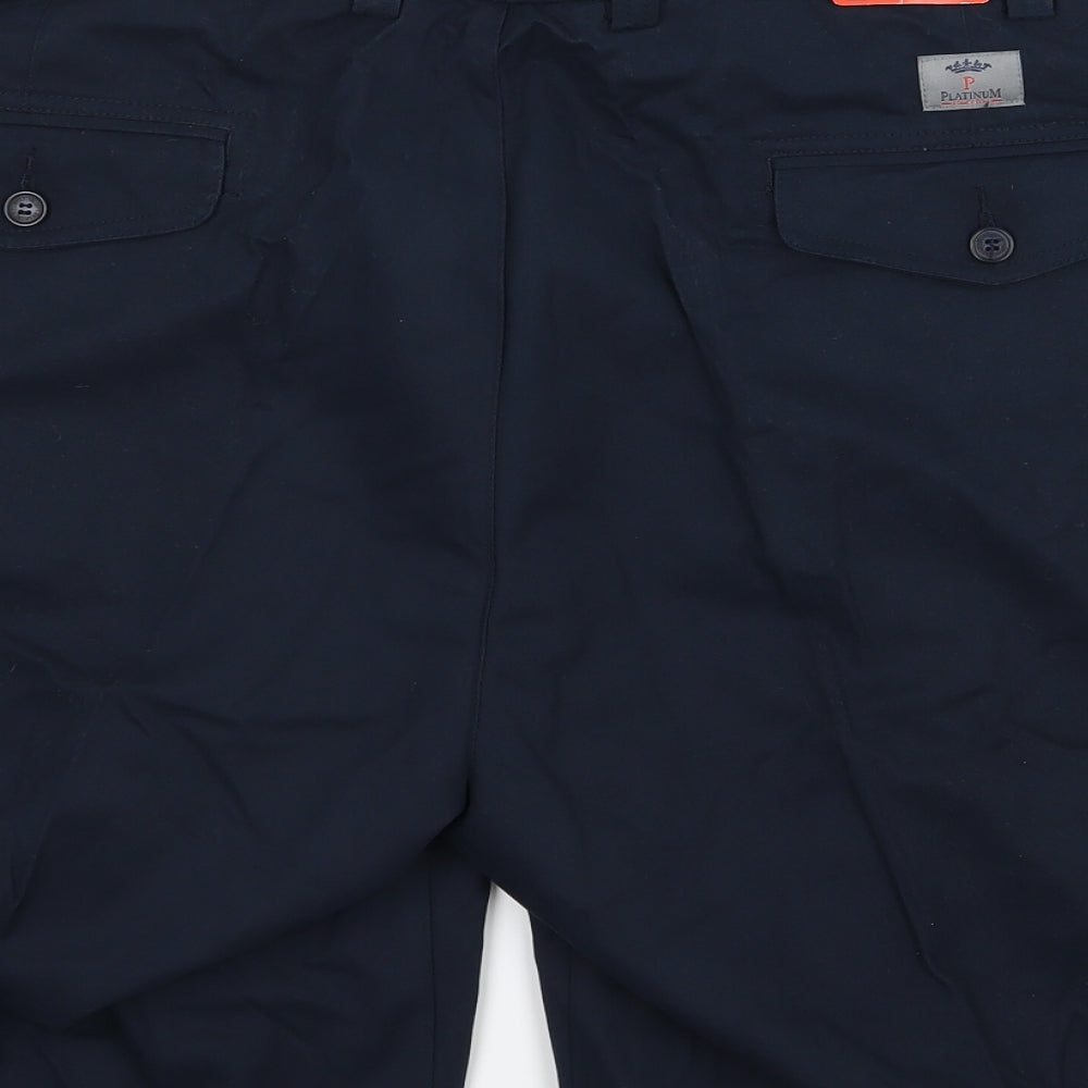 Platinum Mens Blue   Chino Shorts Size 48