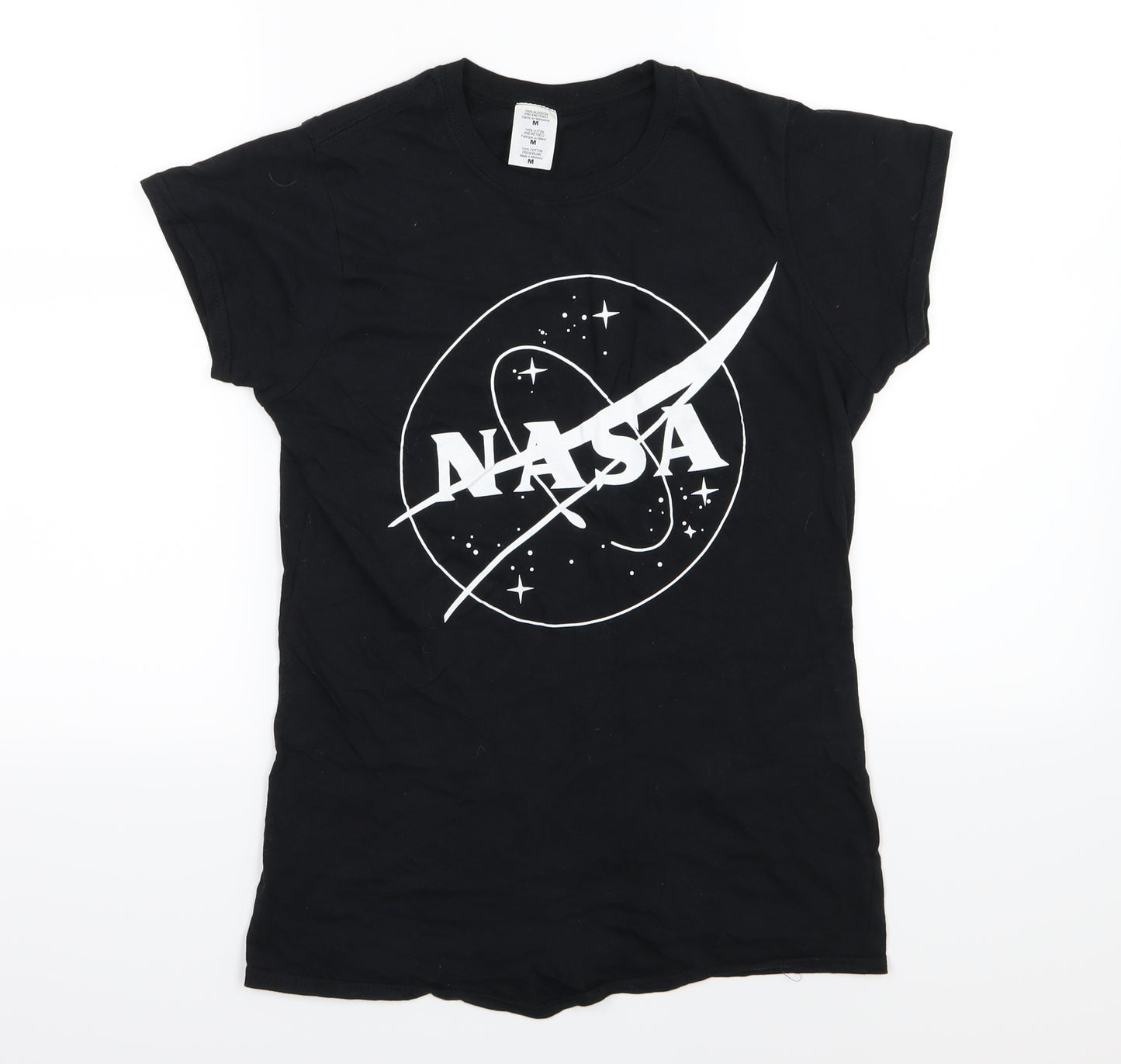 Preworn Womens Black  Jersey Basic T-Shirt Size M  - NASA