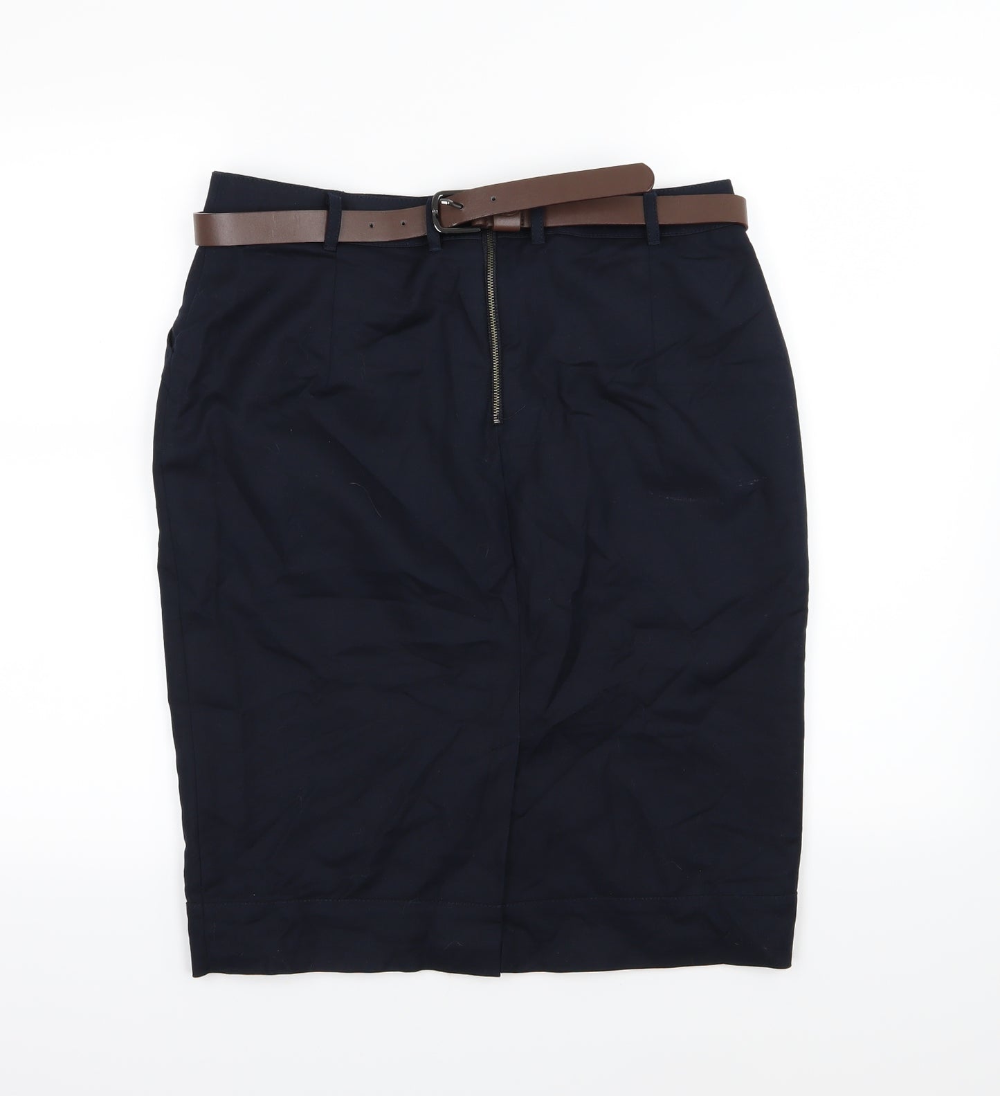 Marks and Spencer Womens Blue   Straight & Pencil Skirt Size 12