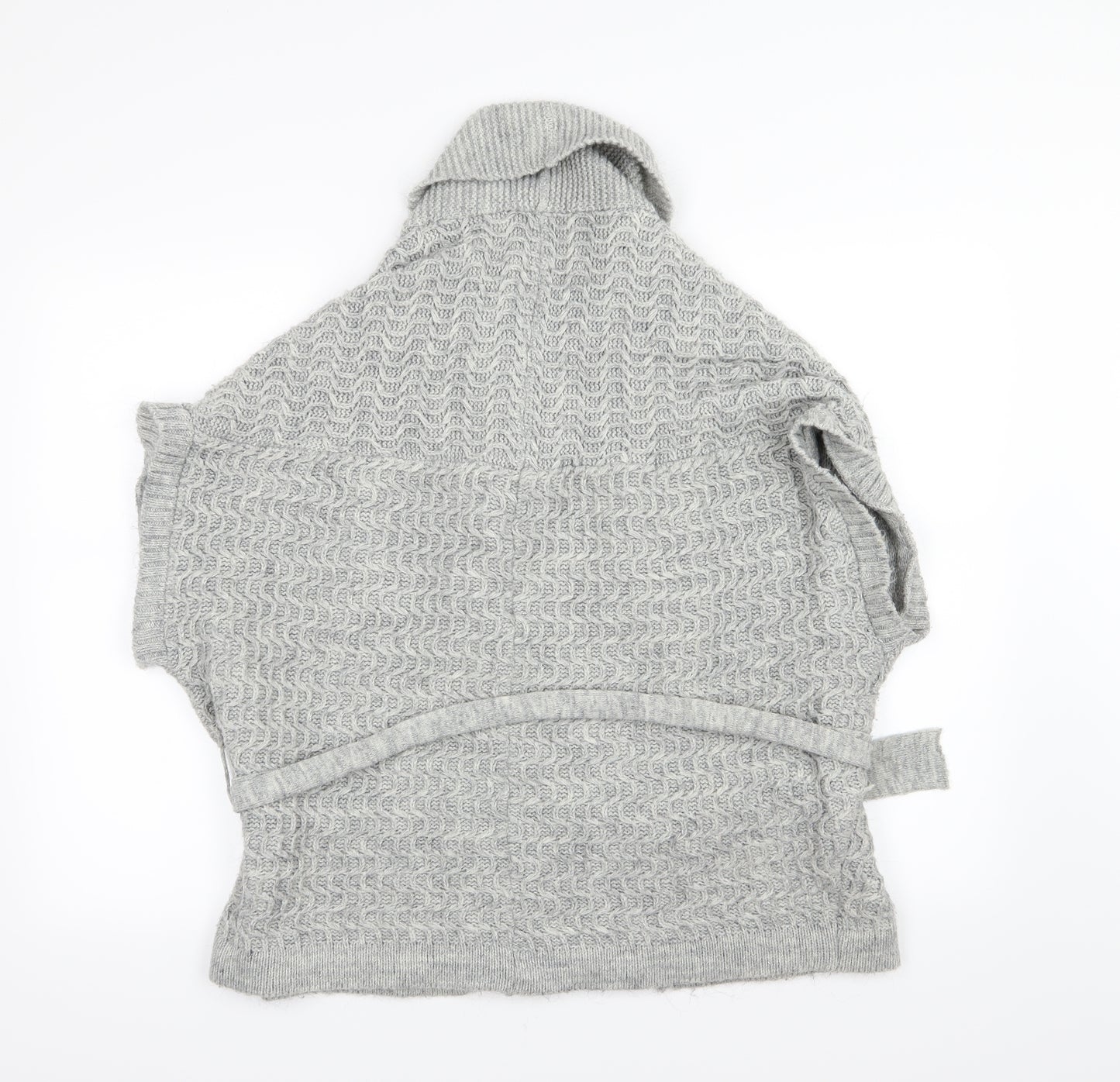 Topshop Womens Grey  Knit Cardigan Jumper Size 8