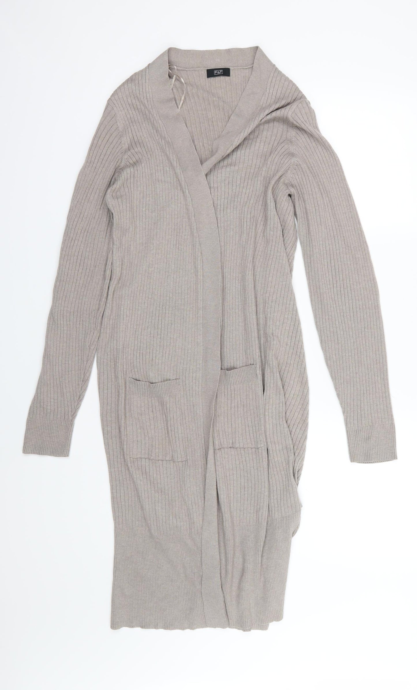 F&F Womens Brown  Knit Cardigan Jumper Size 18