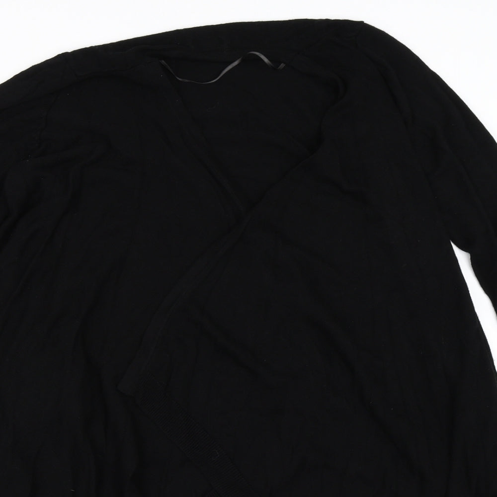 Preworn Womens Black   Cardigan Jumper Size M  - Waterfall Cardigan