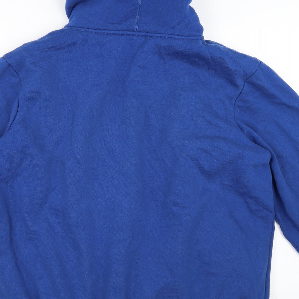 Cotton Traders Mens Blue   Full Zip Hoodie Size M