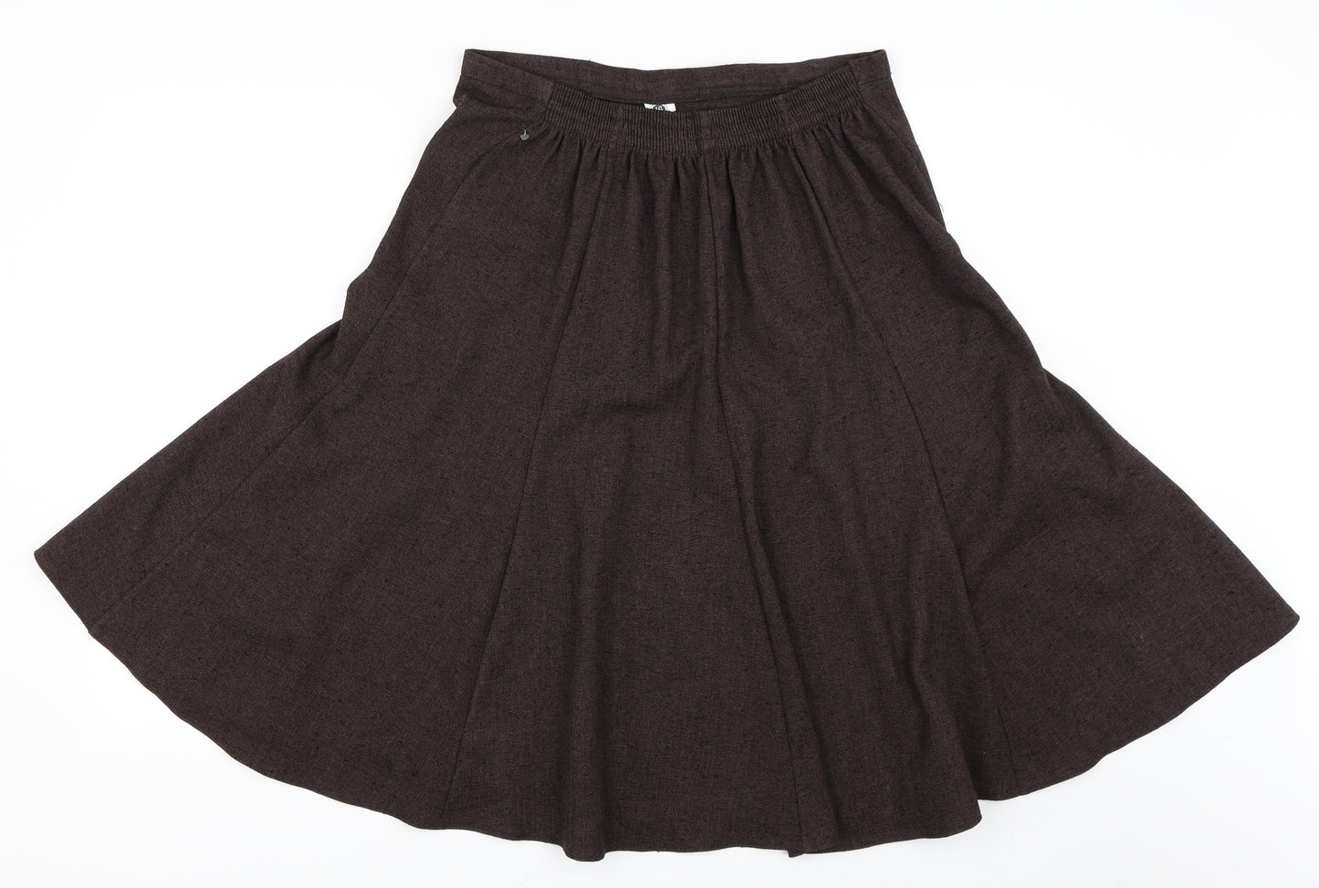 Preworn Womens Brown   Flare Skirt Size 16