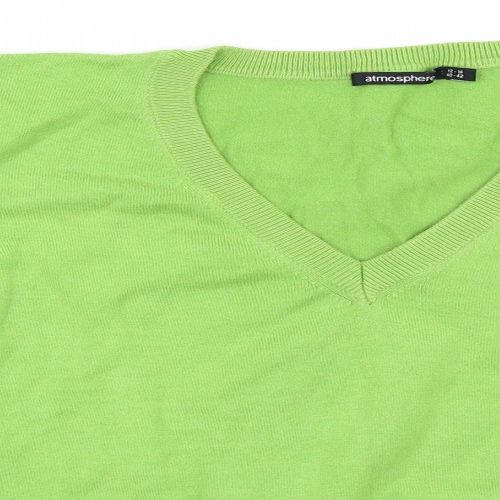 Atmosphere Womens Green   Pullover Jumper Size M