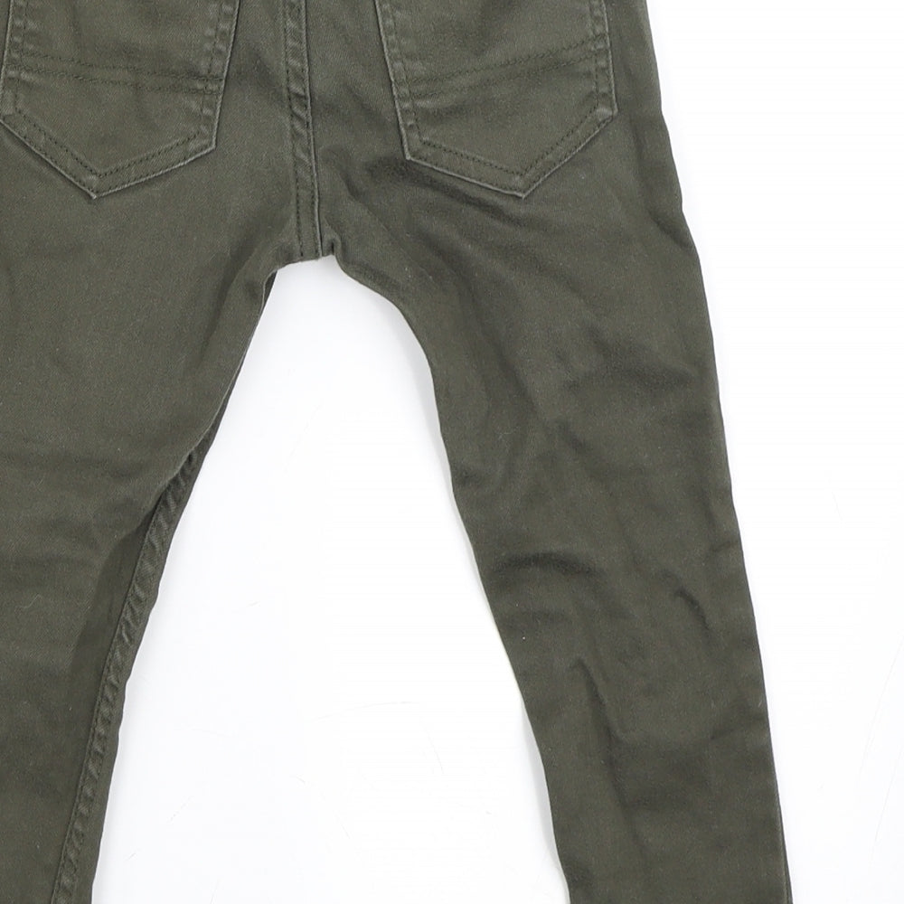 Primark Boys Green  Denim Straight Jeans Size 4-5 Years