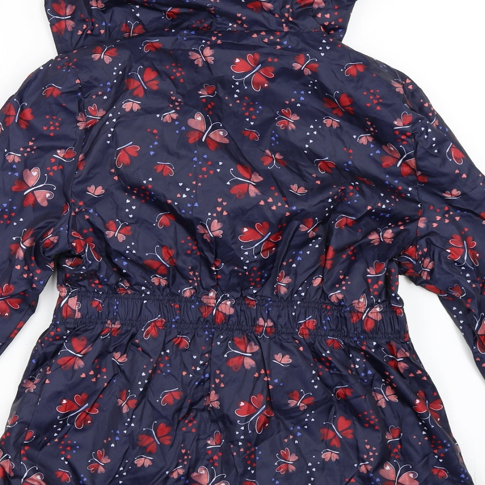 George Girls Blue   Rain Coat Coat Size 12-13 Years