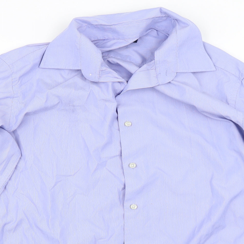 Francisco Lolli Mens Blue    Dress Shirt Size XL