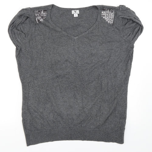Worthington Womens Grey   Pullover Jumper Size XL