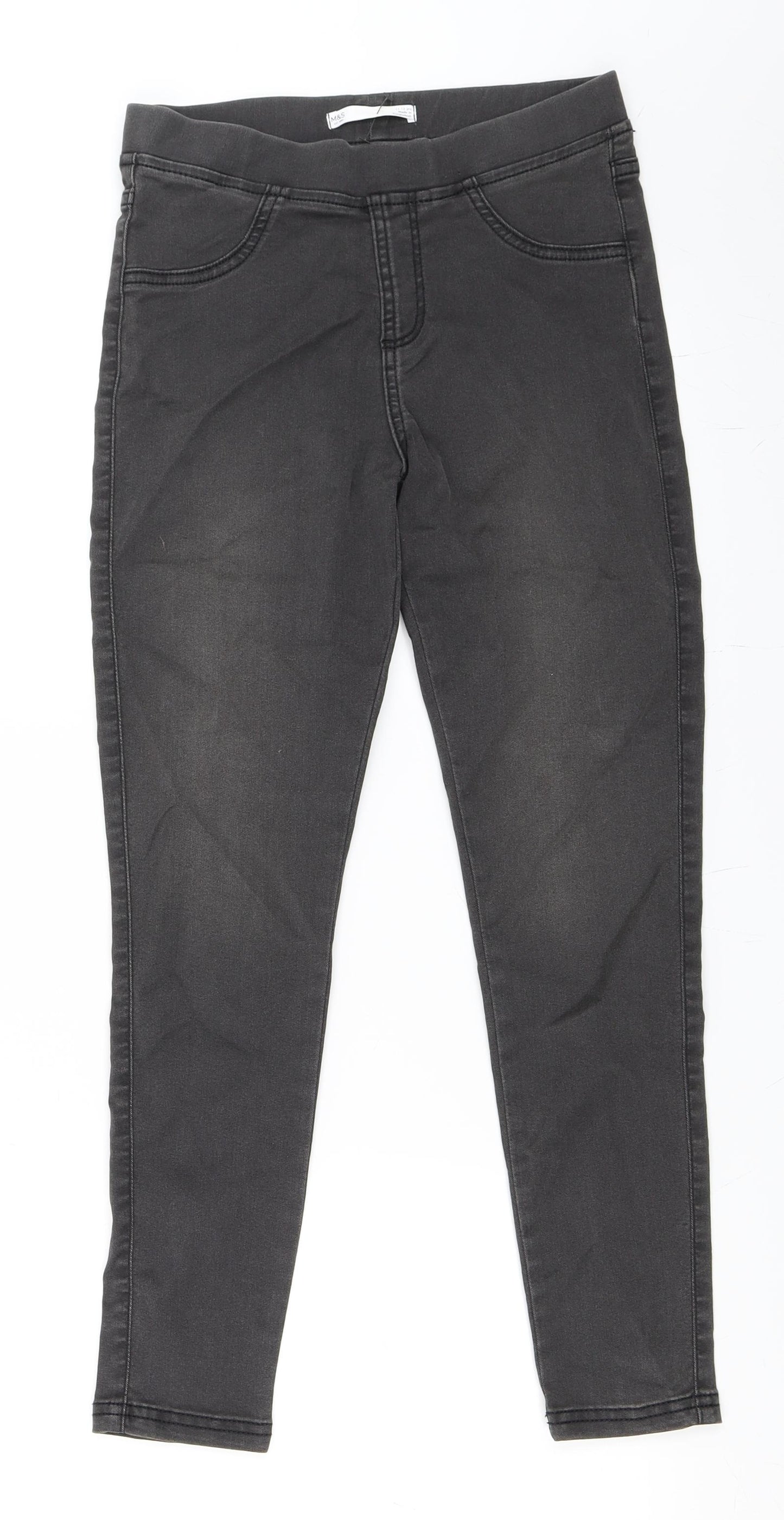 Marks and Spencer Girls Grey   Jegging Jeans Size 11-12 Years