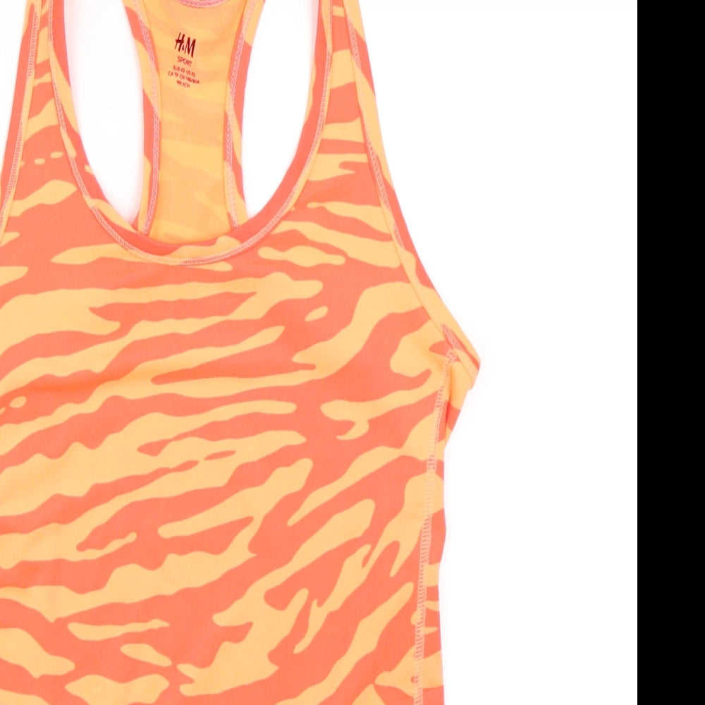 H&M Womens Orange Animal Print  Basic Tank Size XS