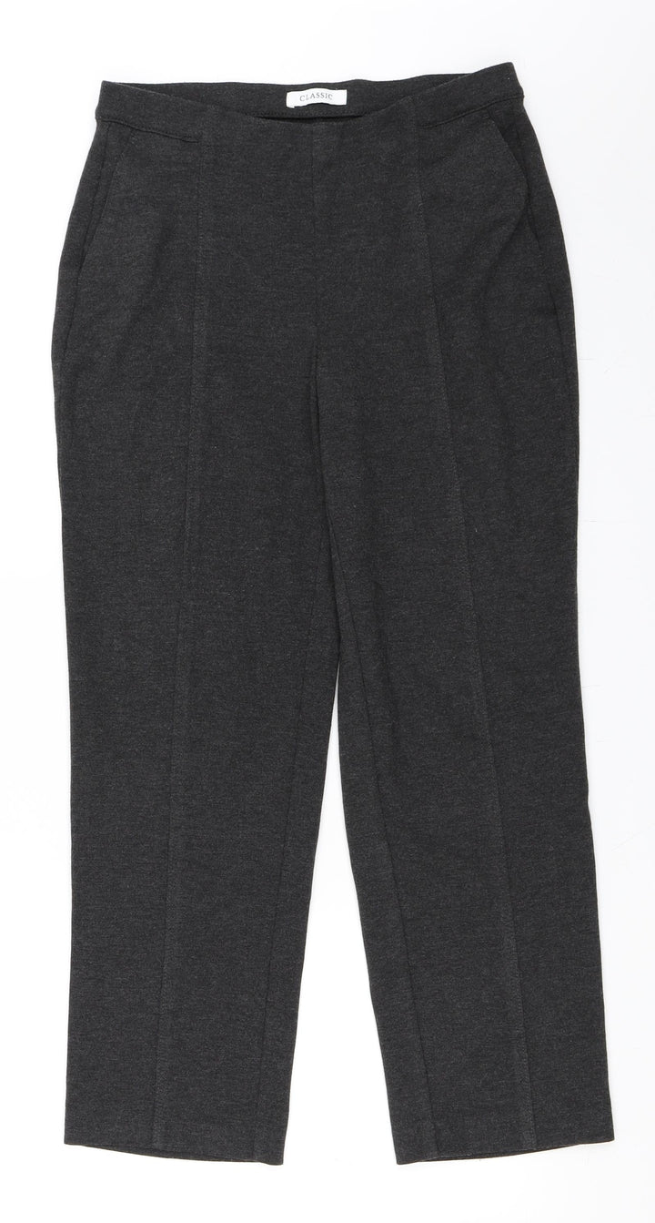 Marks and Spencer Womens Grey   Trousers  Size 12 L27 in