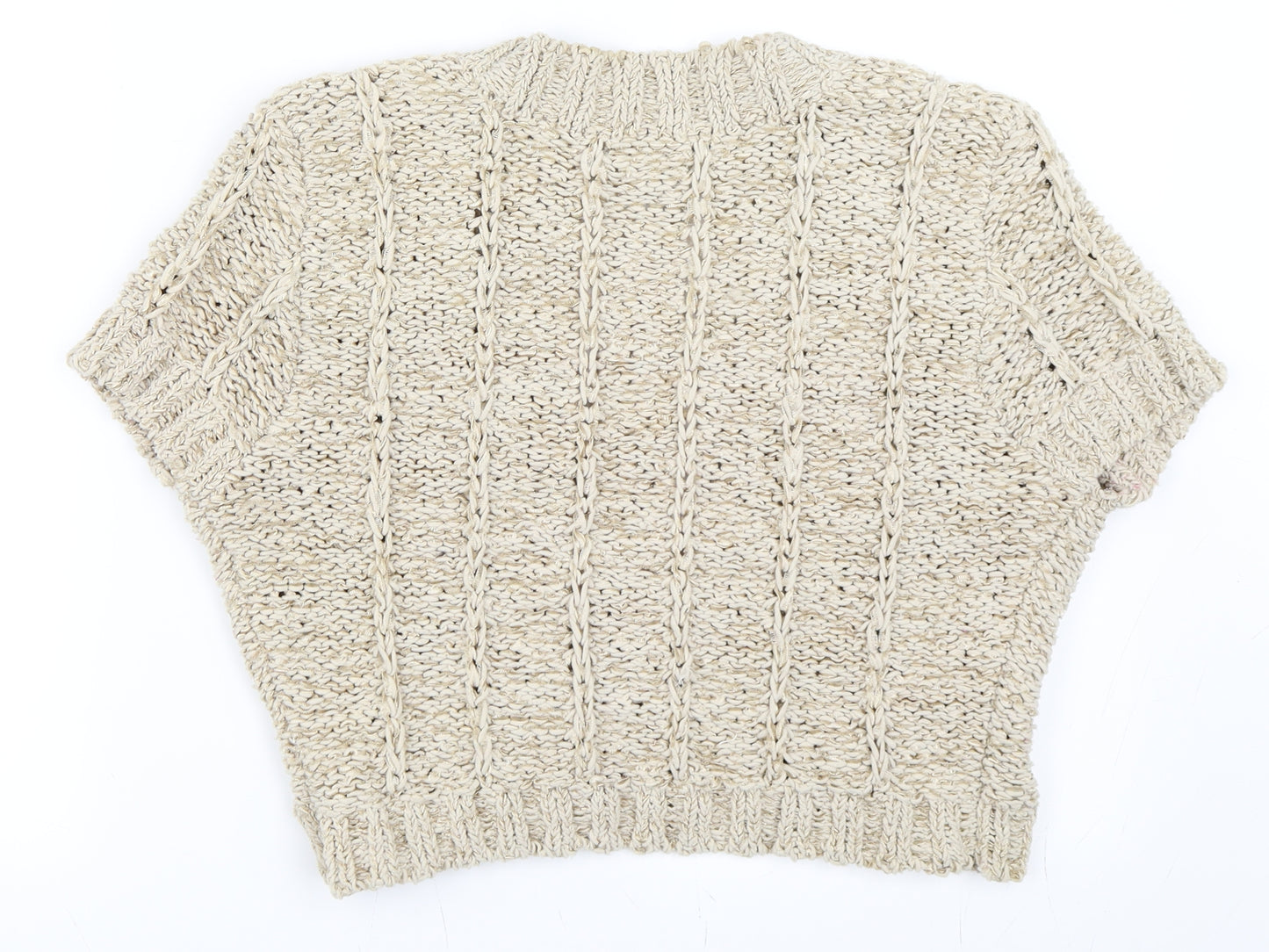 Marks and Spencer Womens Beige   Cardigan Jumper Size 14