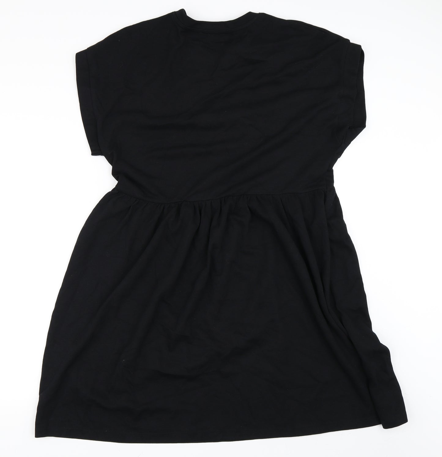 Zara Womens Black   Skater Dress  Size L