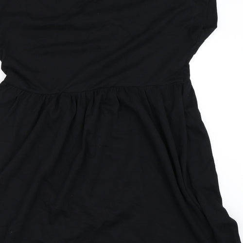 Zara Womens Black   Skater Dress  Size L