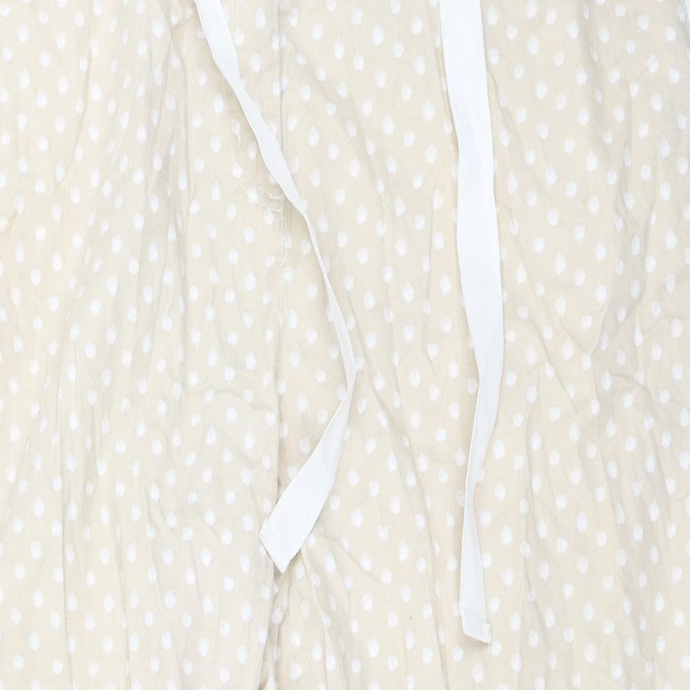 Cotton Traders Womens Beige Polka Dot  Trousers  Size 20 L25 in
