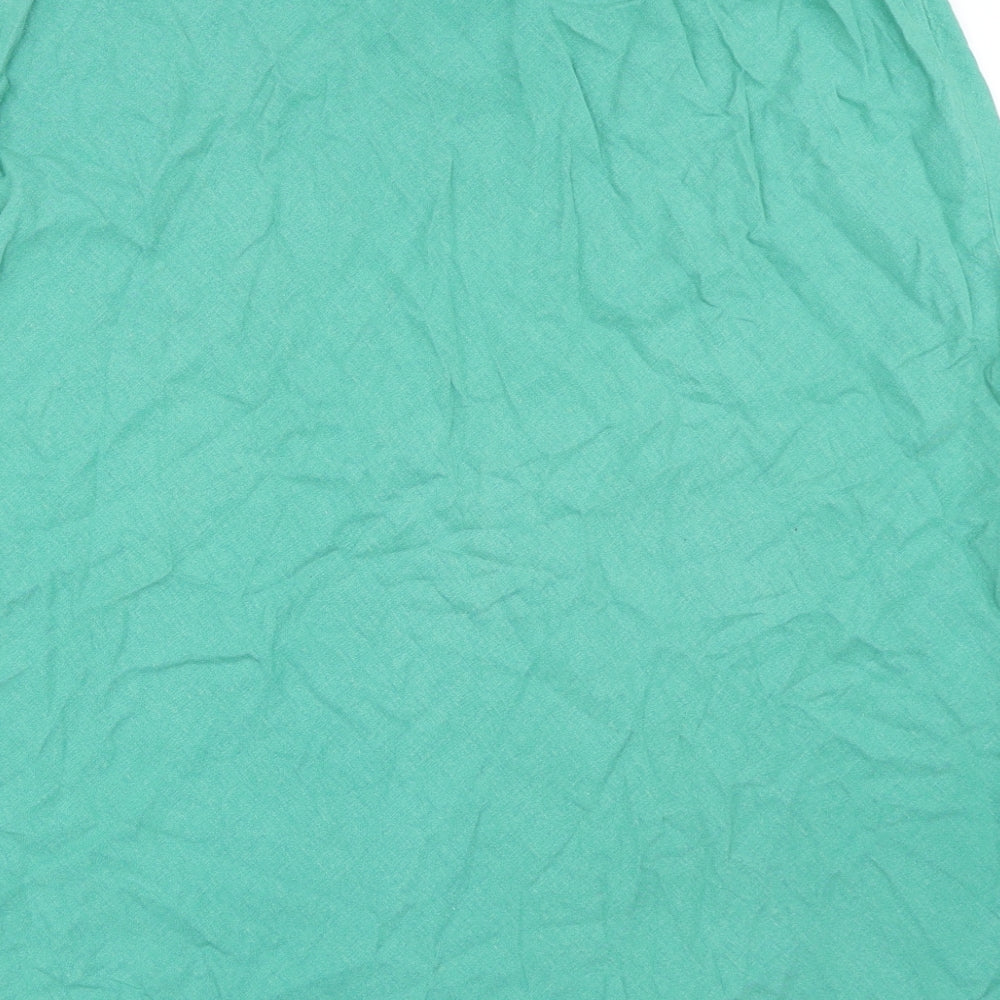 Marks and Spencer Womens Green   Flare Skirt Size 16