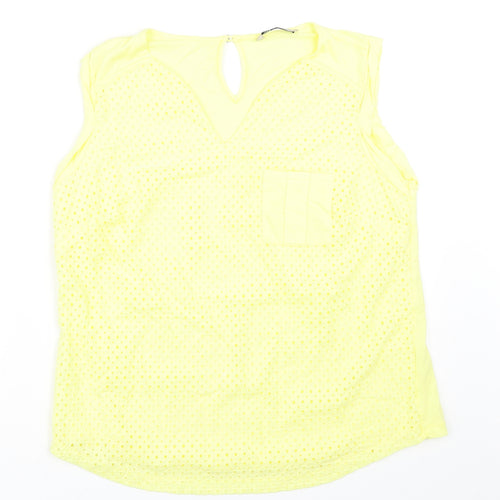 Marks and Spencer Womens Yellow   Basic Tank Size M