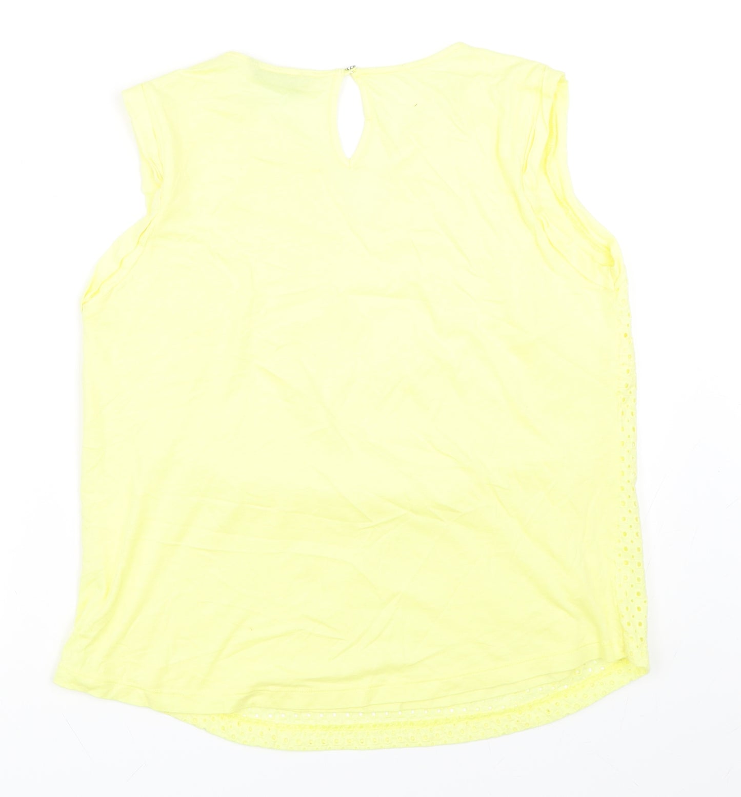 Marks and Spencer Womens Yellow   Basic Tank Size M