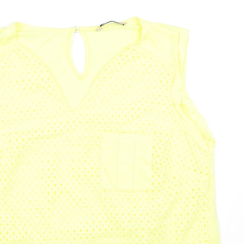 Marks and Spencer Womens Yellow   Basic Tank Size M