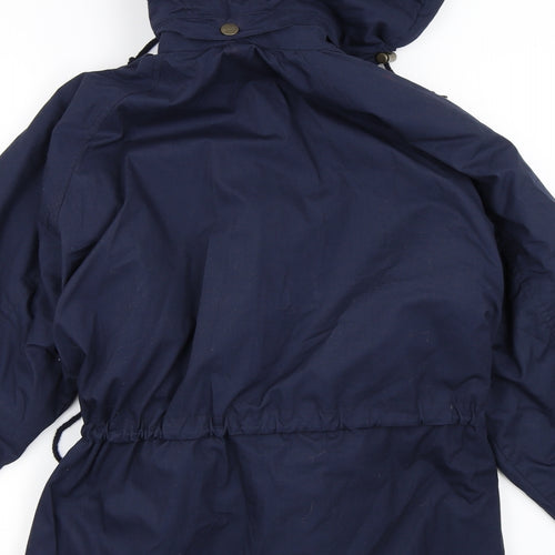 Preworn Girls Blue   Parka Coat Size 14 Years