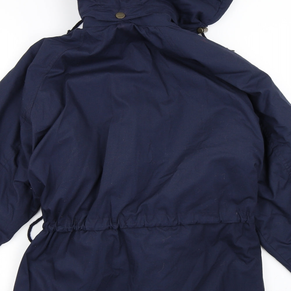 Preworn Girls Blue   Parka Coat Size 14 Years