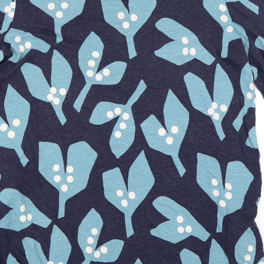 White Stuff Womens Blue Geometric  Tunic T-Shirt Size 12  - Longline