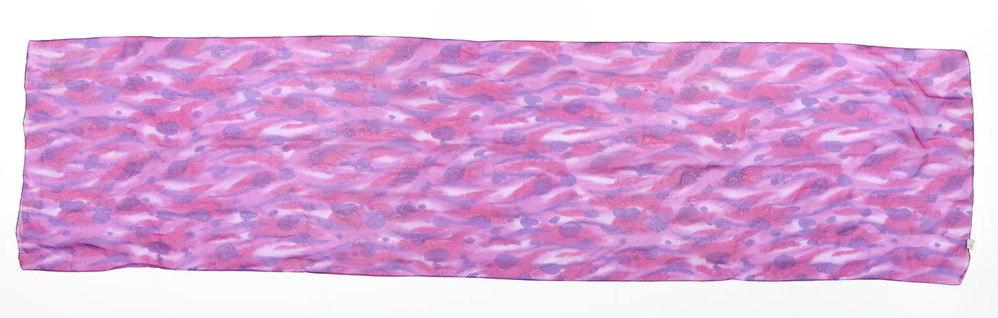Preworn Womens Purple Geometric   Scarf
