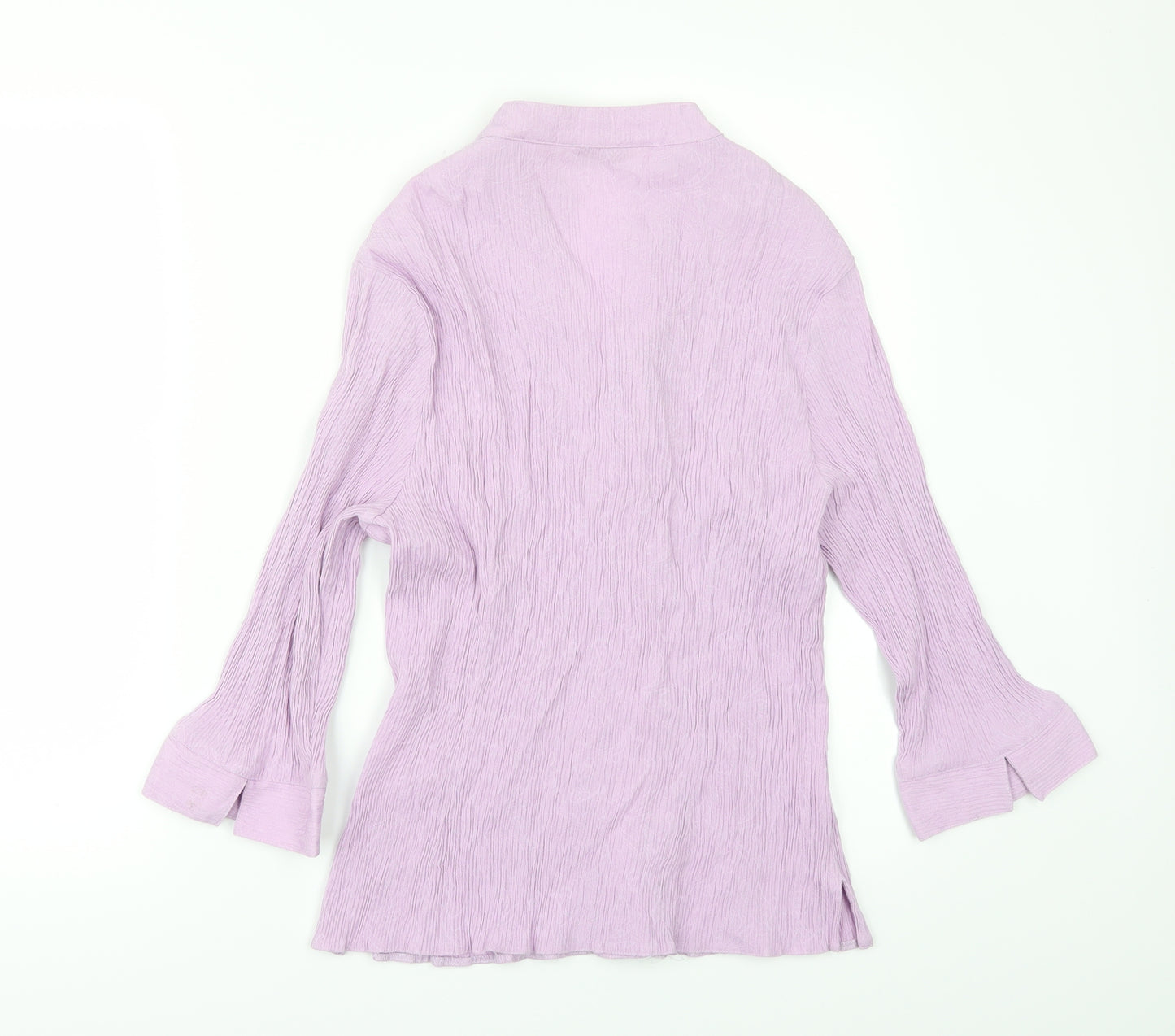 EWM Womens Purple   Tunic Button-Up Size 16