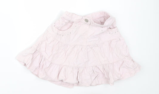 Front view of girl2girl girls’ pink corduroy a-line set, size 4-5, years