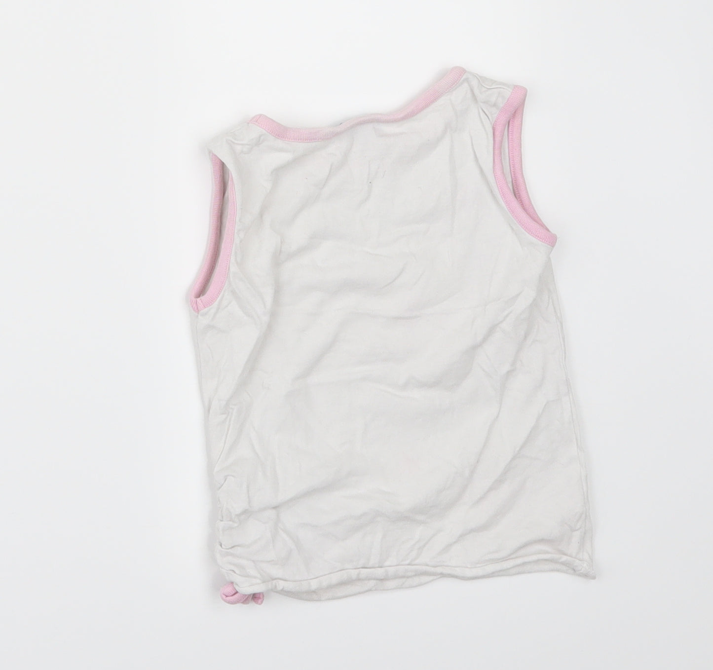 girl2girl Girls White Floral  Basic T-Shirt Size 5-6 Years