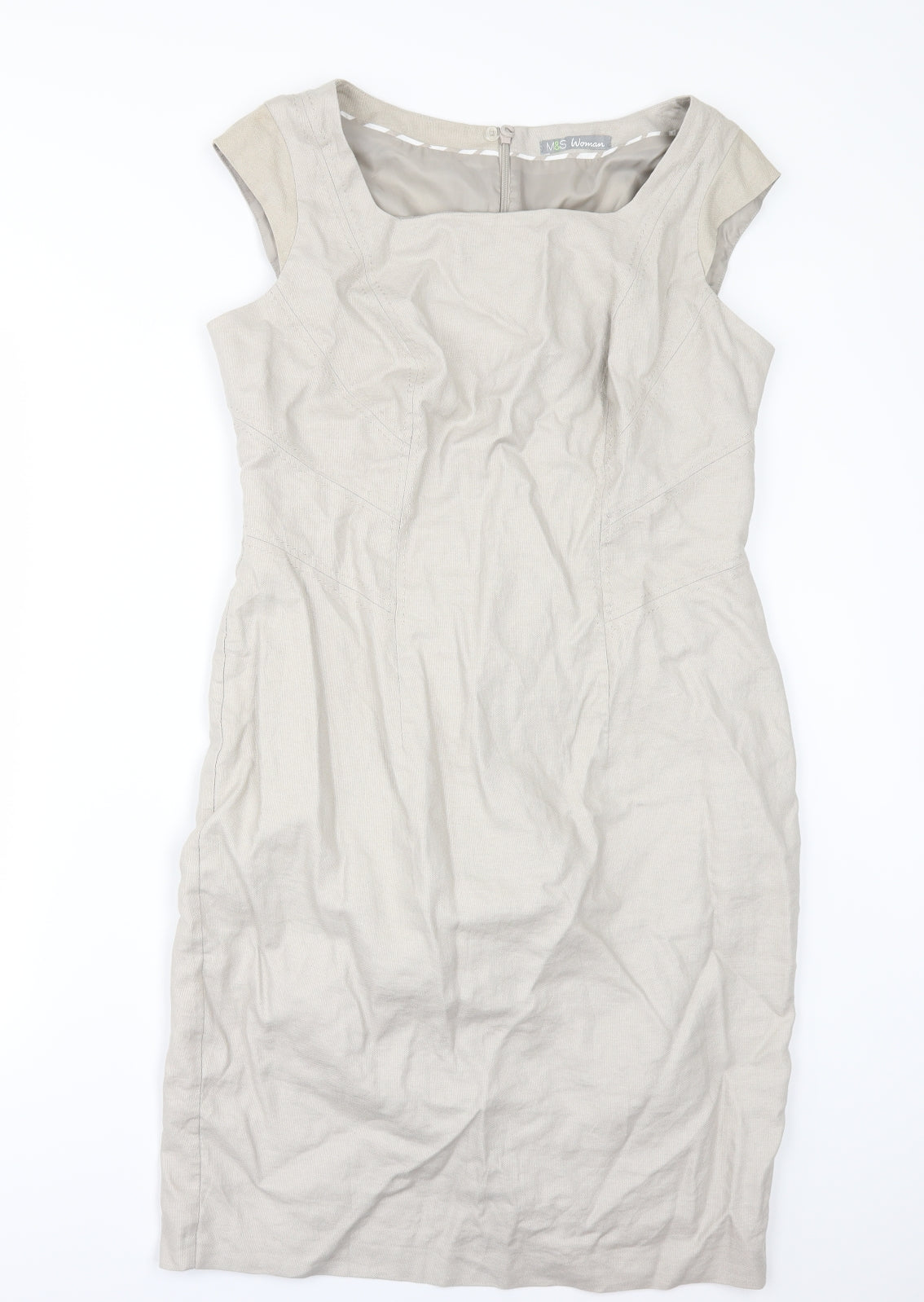 Marks and Spencer Womens Beige   Mini  Size 14