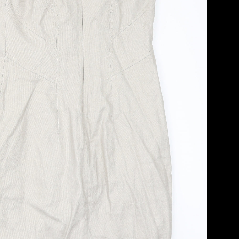 Marks and Spencer Womens Beige   Mini  Size 14