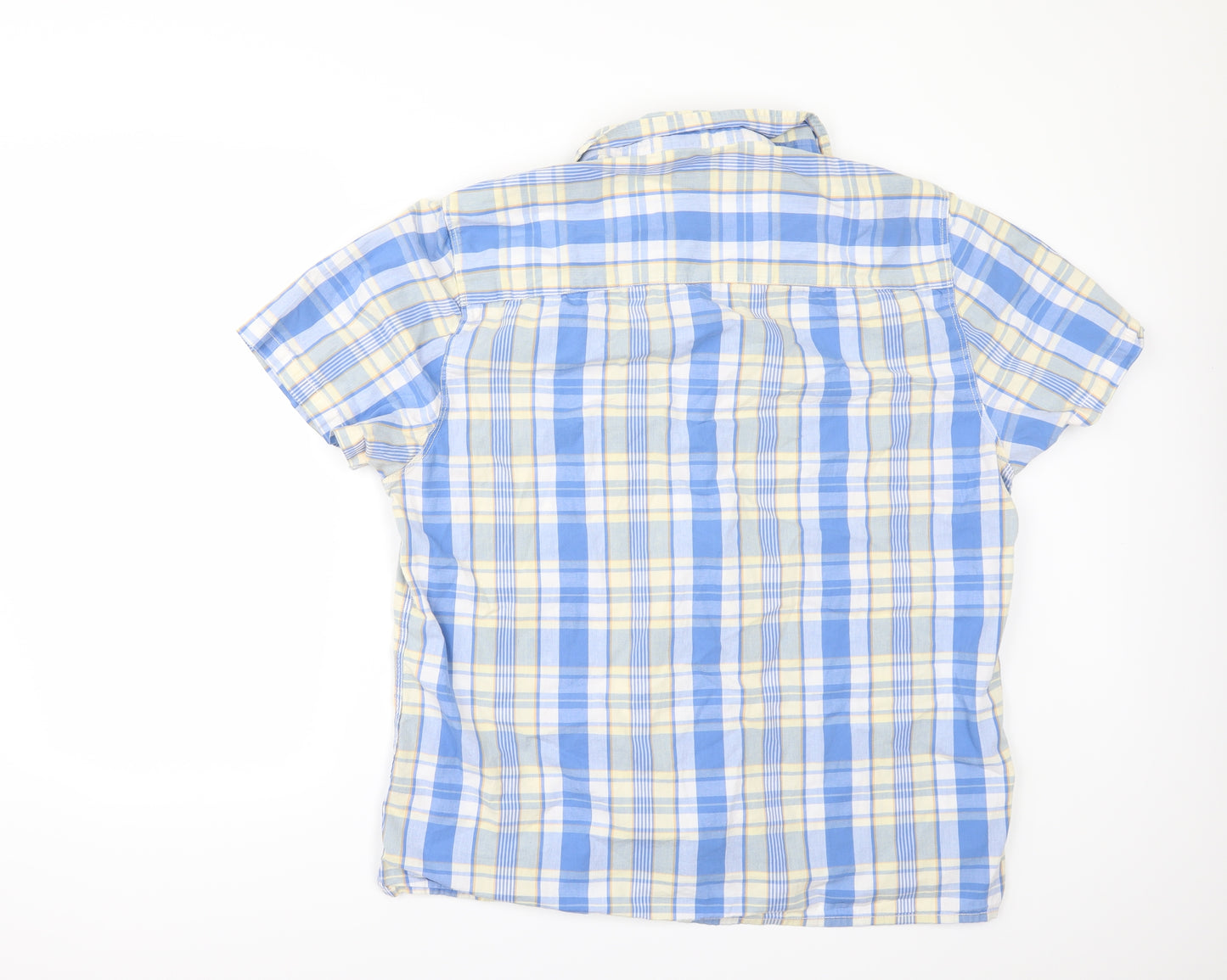 Matalan Mens Blue Check   Button-Up Size XL