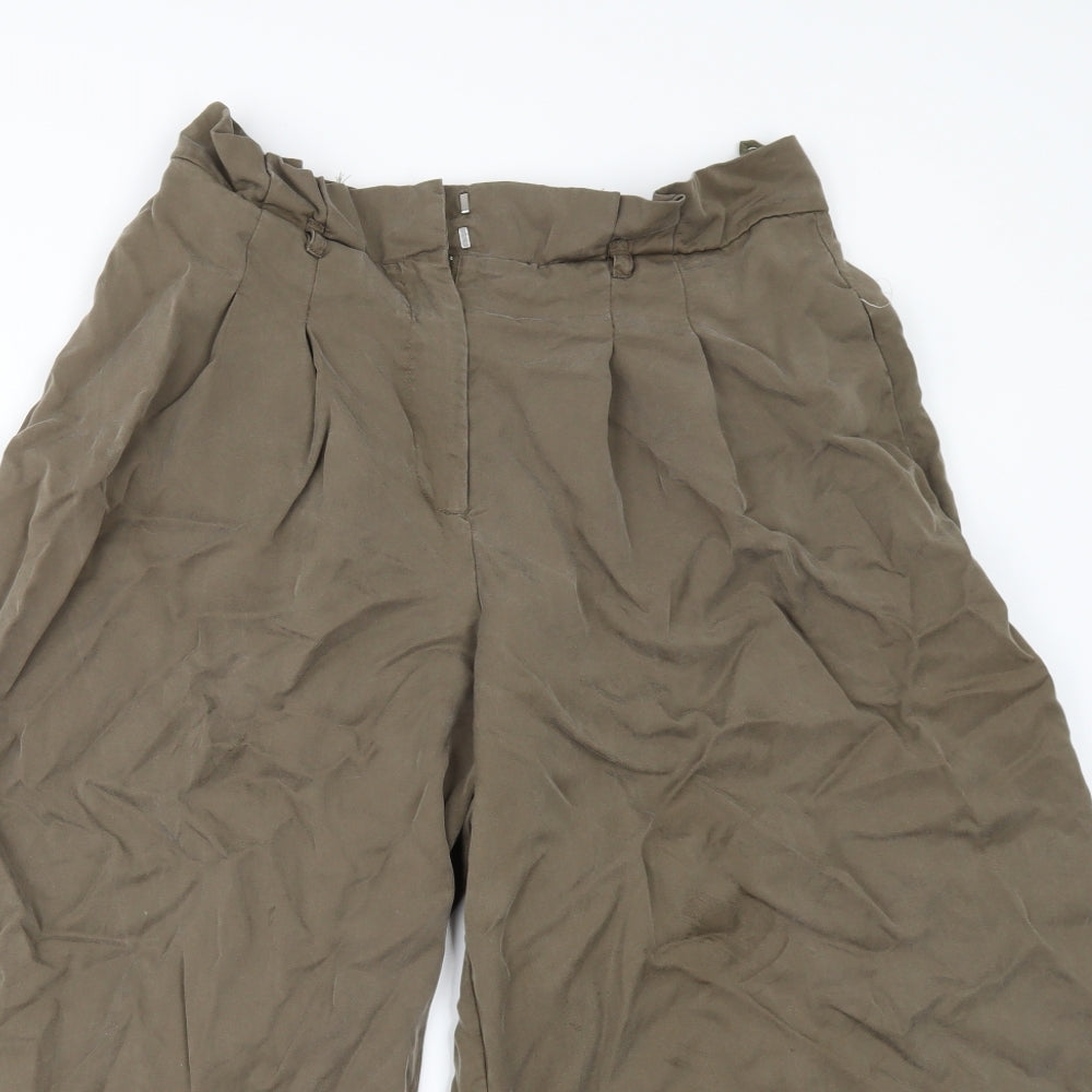 Oliver Bonas Womens Green   Cut-Off Shorts Size 14